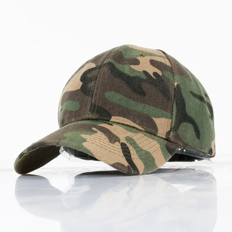 Wholesale fashion camouflage outdoor fishing camo military baseball hats caps