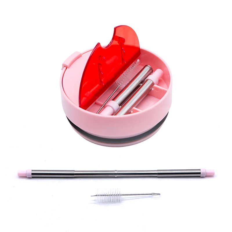 
WeVi 20oz slim hiding steel plastic cover lid tumbler cap with straw 