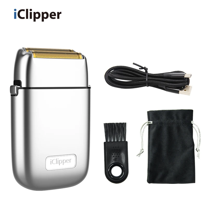  IClipper-TX1-1 головки бритвы двойной металлической фольги из бритья машина для мужин Электрическая аккумуляторная машинка стрижки