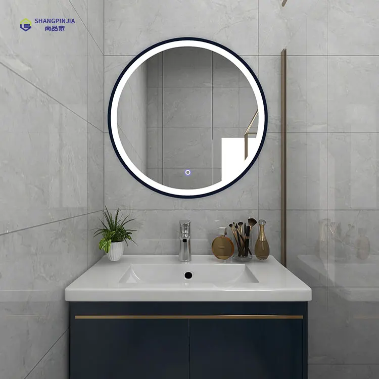shangpinjia Manufacturer Wholesale Bathroom Mirror Led Lighted Anti-fog Vanity Smart Led Mirror