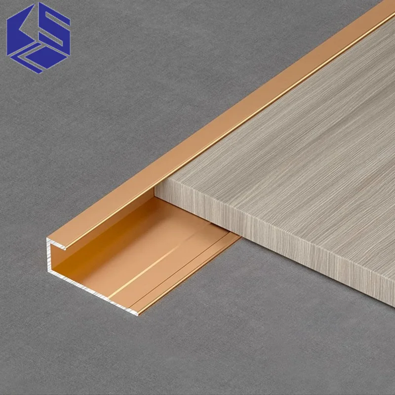 Aluminum alloy edge strip wall panel edge strip C-type metal wood veneer closing strip