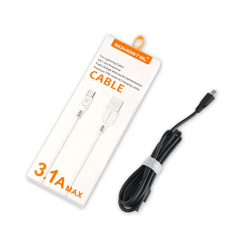 Somostel BT01 Wholesale Micro Usb Charge v8 Charging Sync Data Cable High Quality Type C Charging Cable For Android Smart Phone