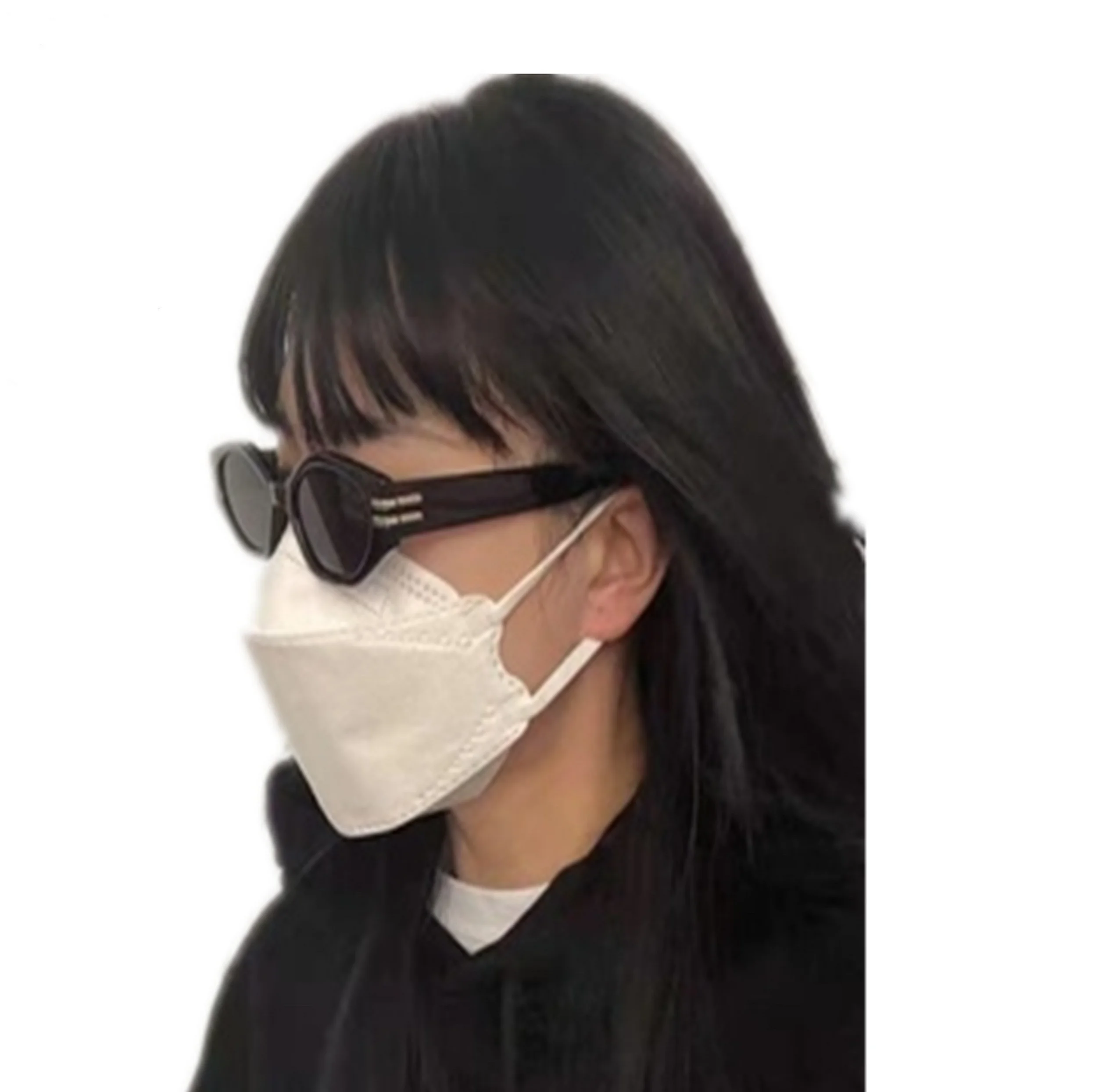 Одноразовая маска KF 94, белая Корейская маска MFDS KF94 в форме рыбы с 50 шт. упаковочной коробкой