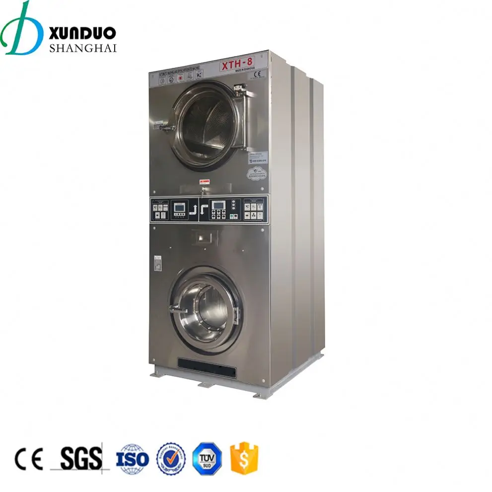 20kg electric heating coin operated washing machine