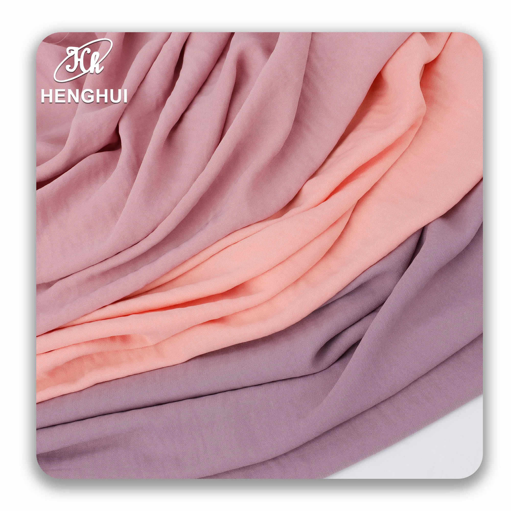 190GSM premium heavy Chiffon 100% Polyester fabric soft crepe woven shirt textiles for women clothes dress Han Chinese Clothing