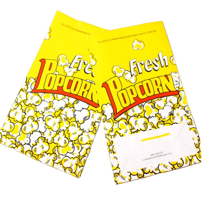 Пакеты для упаковки попкорна/пакет из крафт-бумаги продуктов/пустые пакеты попкорна