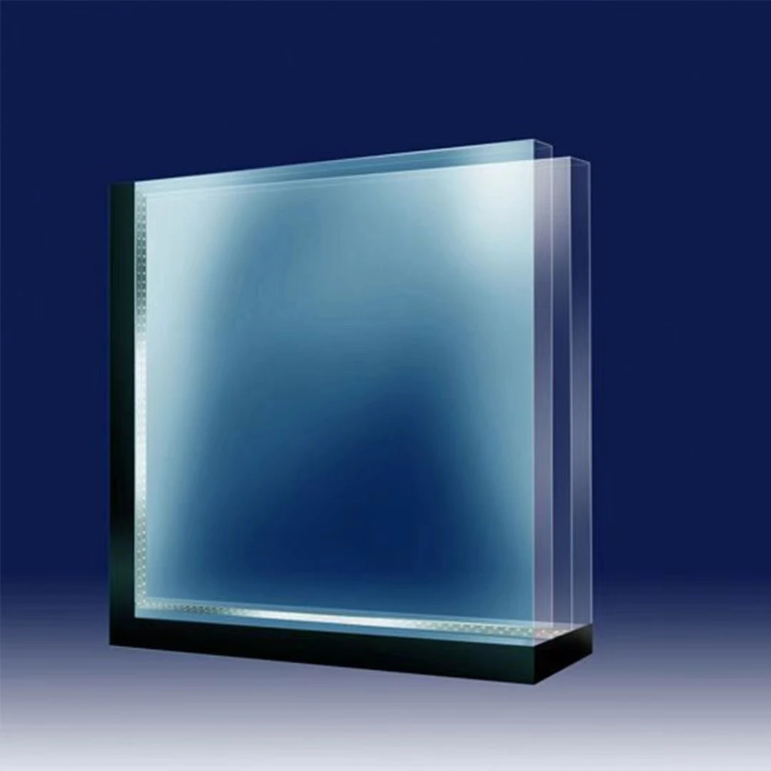Factory Adiabatic Double Glazed Glass 6-20mm Transparent Safety Hollow Glass For Decoration