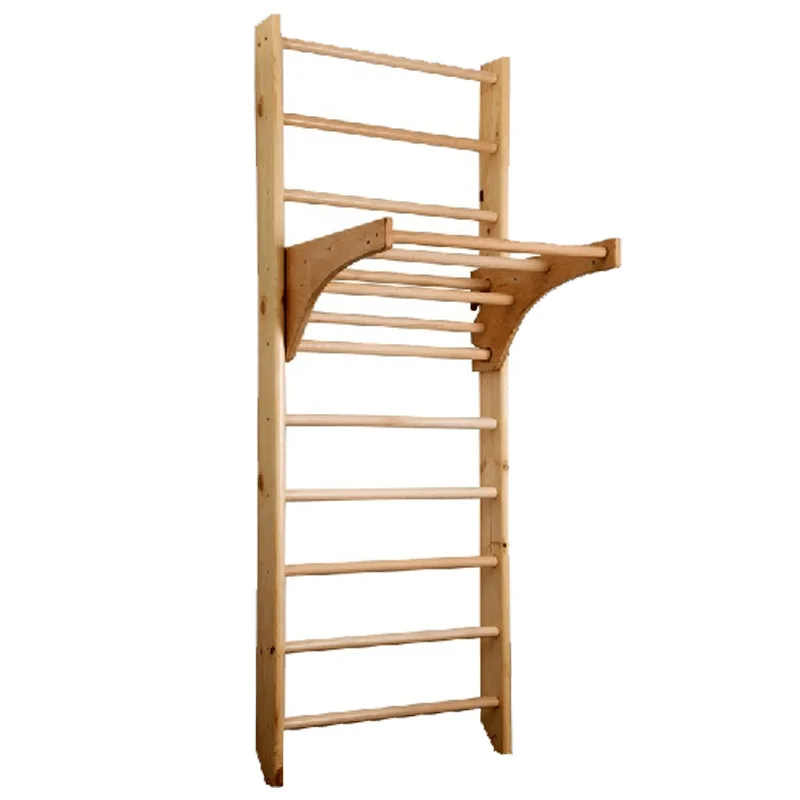 Hot sale wooden swedish ladder body stretching gymnastic wall bar exported for sale