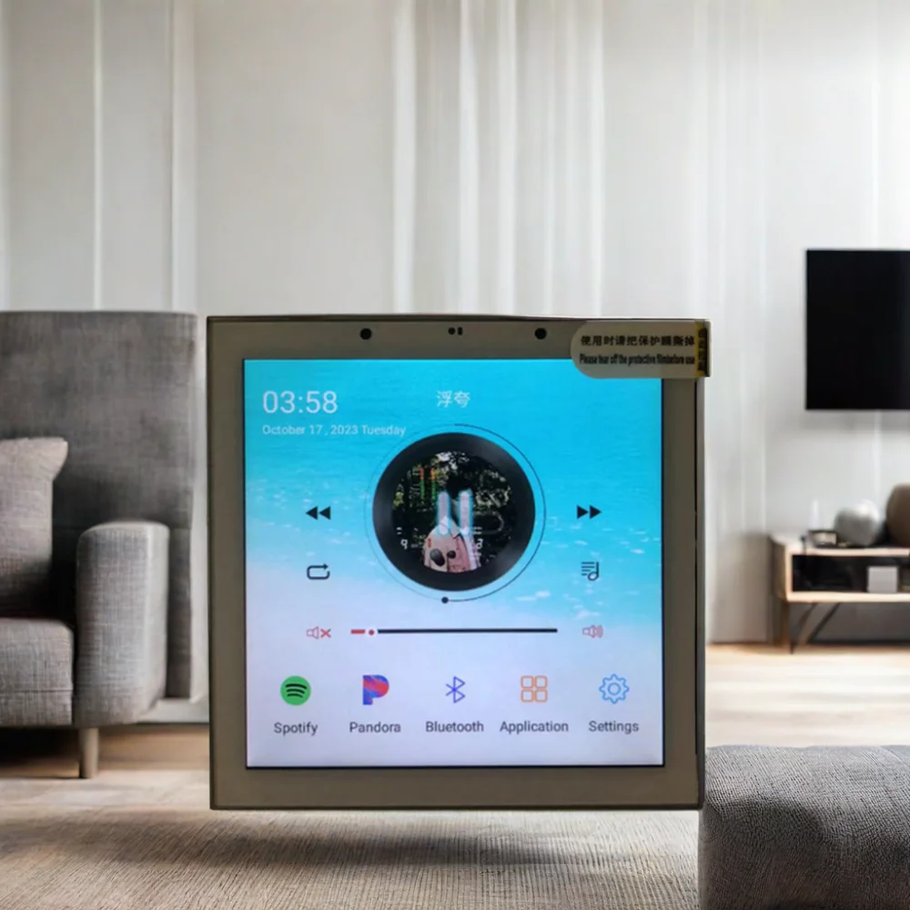 CH1863 4 Inch USB Video Wall Controller Blue-tooth WiFi Tuya Zigbee Wall Amplifier for Home Background Music and Light Control