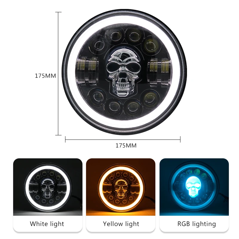 Motorcycle warning lights remote control models fog light for motorcycle
