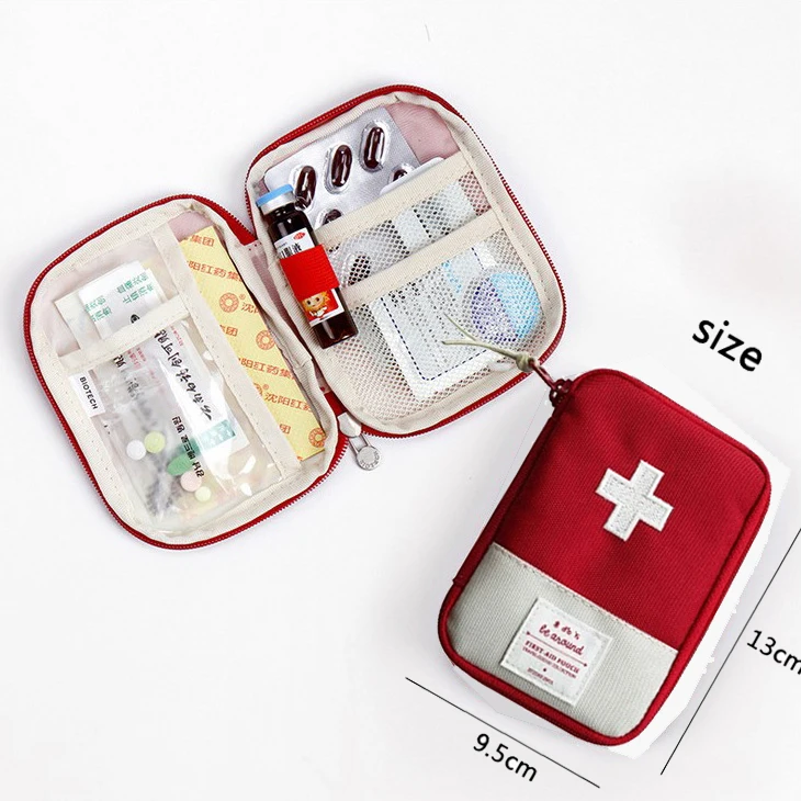 Factory wholesale portable mini medical emergency bag outdoor travel first aid kit bag empty bags in stock