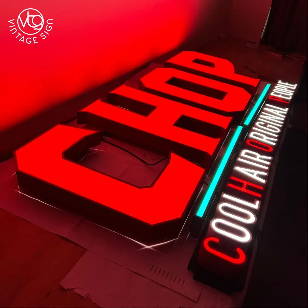 Custom Face Lit Led Signs Fronlit 3d Sign Epoxy Resin Acrylic Letter Logo Illuminated Channel Letters Electronic Signs