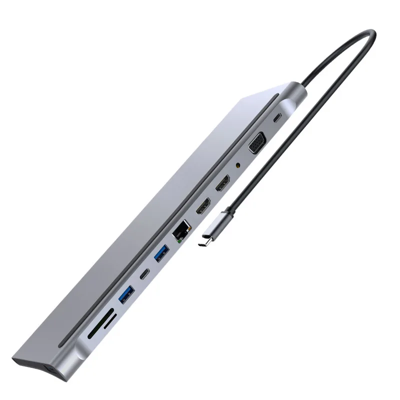 Адаптер 12 в 1 type c usb gen2 hub Док-станция для ноутбука type-c