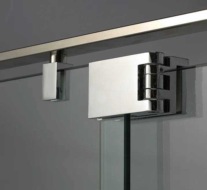 Small size two panel shower enclosure bathroom frameless tempered glass shower door shower room