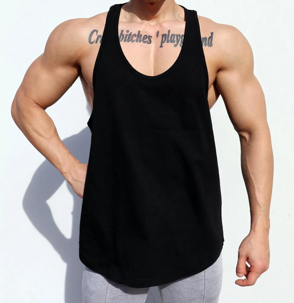 
Wholesale Custom Logo Size Color Mens Tank Tops Fitness Sportswear Outwork Sleeveless Singlet for Training 
