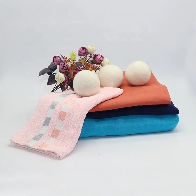 Premium White 100% New Zealand Organic Sheep felt tumble 7cm 8cm 9cm wool dryer ball