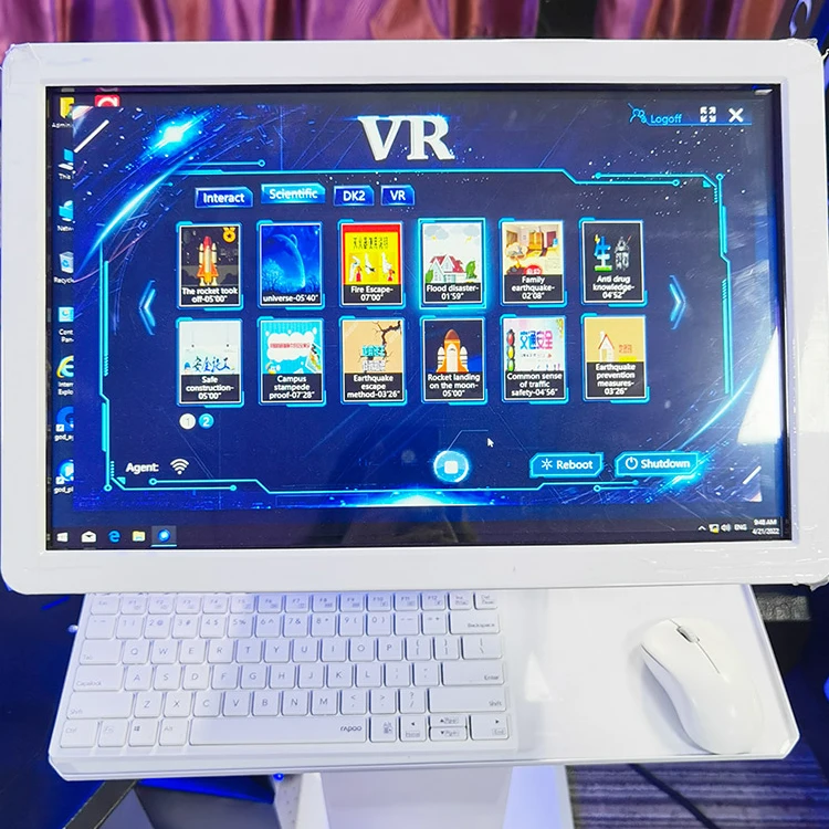 Virtual Reality Aviation Flight Simulator Eagle Flight VR Steel Metal Shooting Game Machine