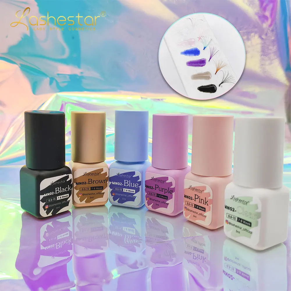 Lashestar super hold long lasting professional waterproof eyelash glue for lash extension adhesive EGM eyelash extension glue