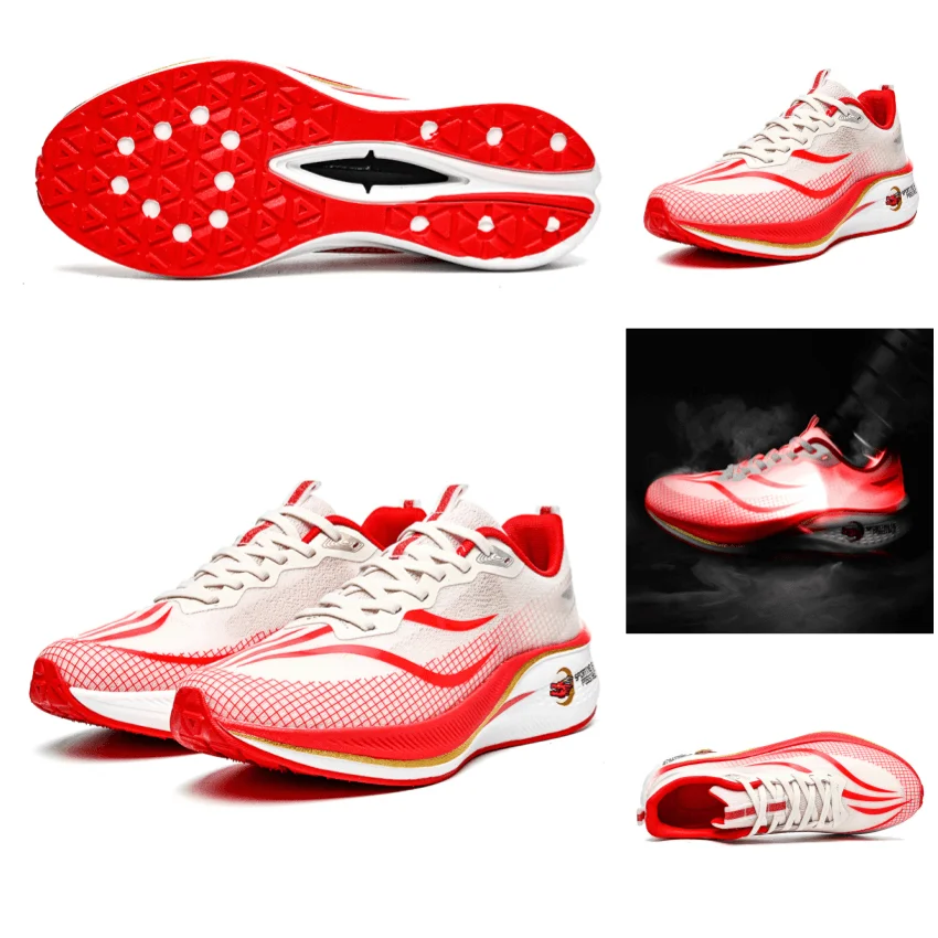 Custom Sneakers Men Plus Size Running Shoes Carbon Fiber Plate Runner Lightweight Cushion Footwear Jogging Walking Shoes