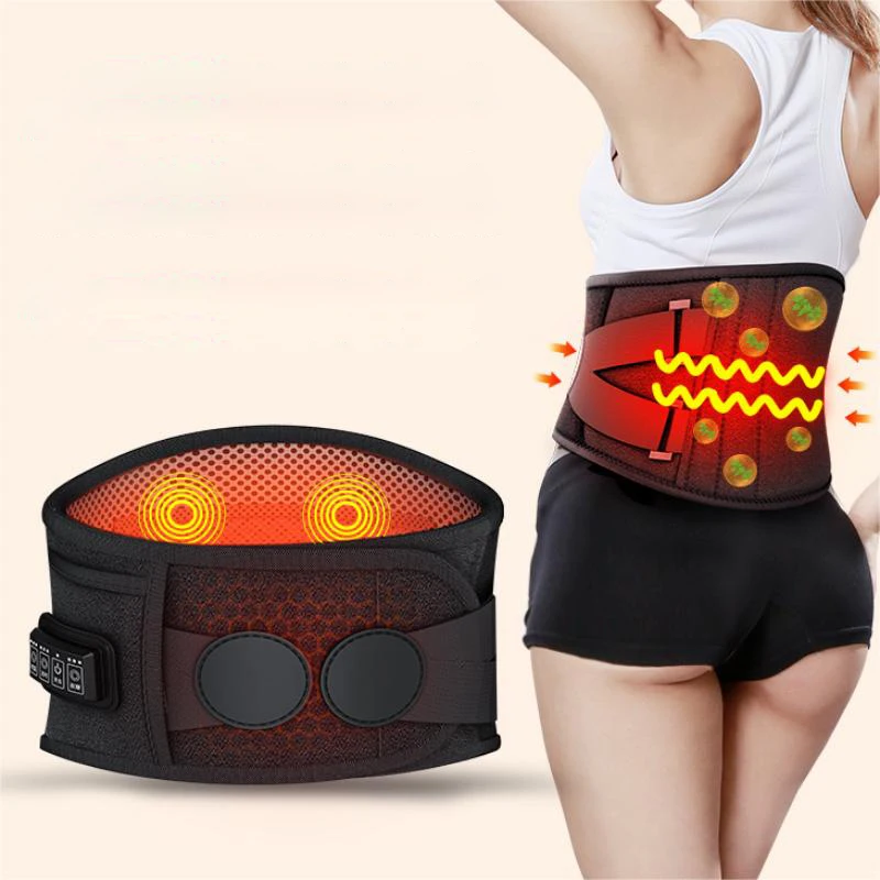 Electric Girls Far Infrared Heating Abdominal Slimming Belt Dysmenorrhea Relief Waist Massage Belt