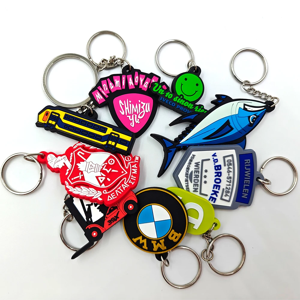 high quality fun pvc keychain personalised pvc key 2017 hot sale custom soft pvc keychain
