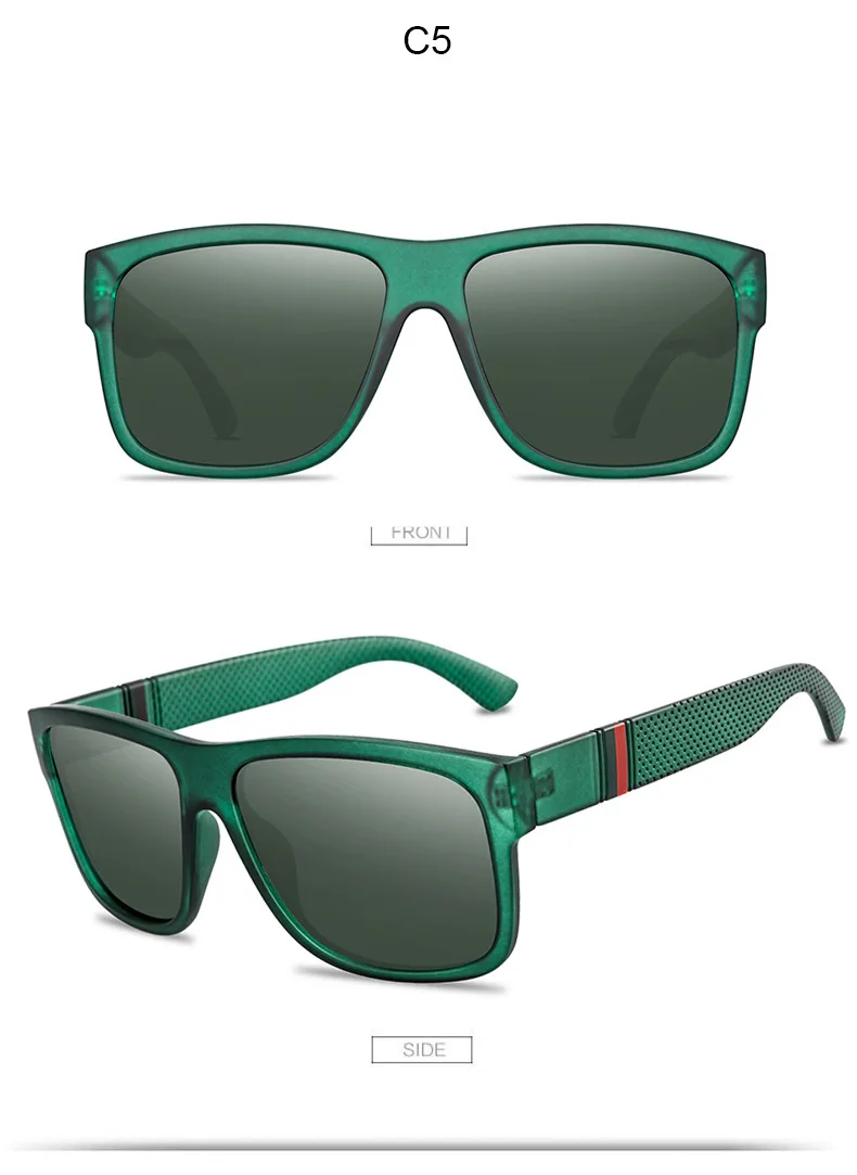 Wholesale Classic Blue Frame Polarized Sunglasses for Men Trendy Outdoor Casual and Driving Fashionable Sunglasses