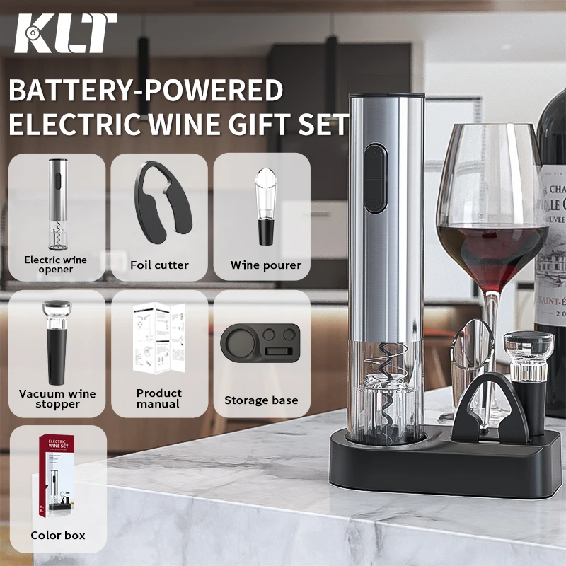 Smart Electric Wine Opener Set Wine Tools Gift Automatic Corkscrew Wine Opener