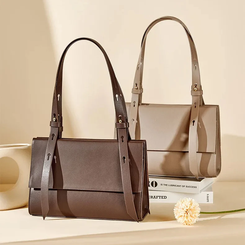 Fashion High Quality Genuine Leather Women Purses And Handbags Wholesale Female Ladies Shoulder Bags for manufacturer Customized