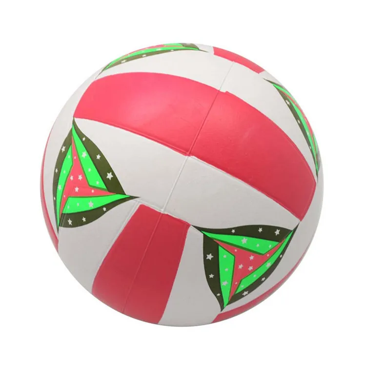 New Arrival Custom Design Durable Rubber Game Inflatable Standard Size Colorful Beach Volleyball Ball
