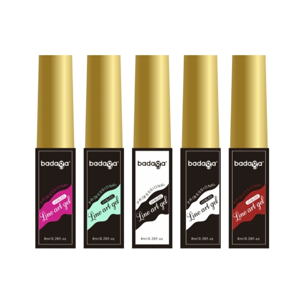 Hot selling 8ml  nail artist liner Painting Gel 36 colors Kit line nail art gel for  Private label