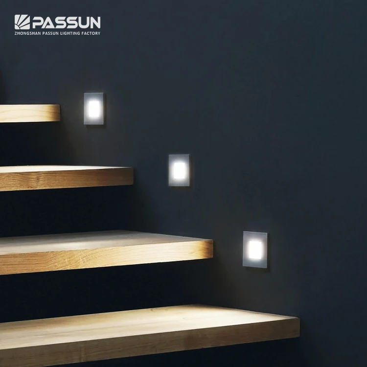 Emergency Stair Lights Smart Led Staircase Light Indoor White Round Step 1 Watt Low Voltage Recessed 1W Ways Wall Lighting