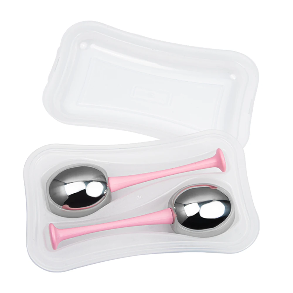 Facial Ice Globes Stainless Steel Cooling Cryo Ball Therapy Massage