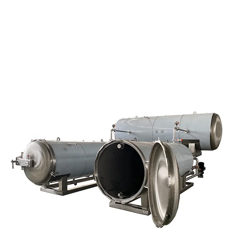 Steam commercial pressure retort cooker for tuna fish