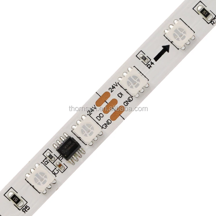 Multicolor 24v ws2811 60leds led digital strip rgb