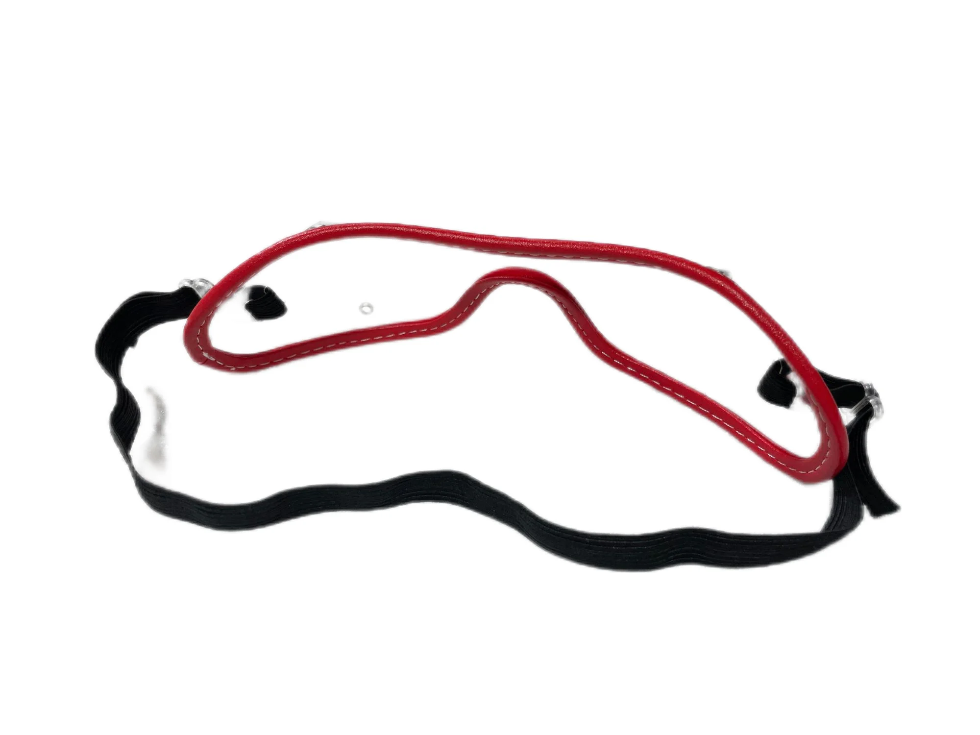 Handmade Comfortable Motorcycle helmet racing goggles with adjustable strap horse riding glasses for training
