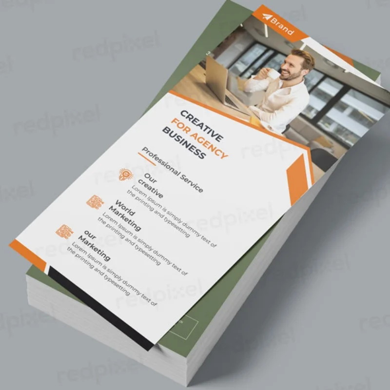 OEM Flyers печать каталога служба печати трехкратные листовки Складная брошюра и открытка изготовленный на заказ завод Китай