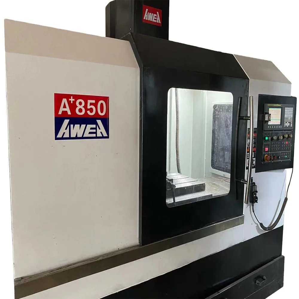 used Taiwan brand AWEA  A850 fanuc Metal 3 axis Vertical CNC Milling Machine