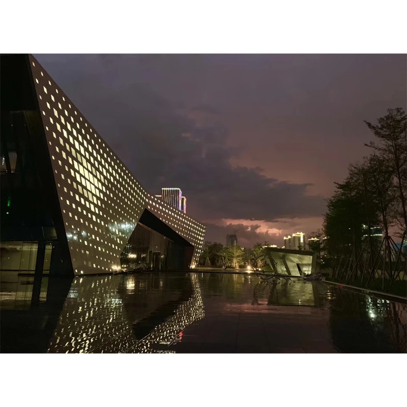 Multifunctional Hot selling  perforated sheet metal aluminum facade panel for building decoration