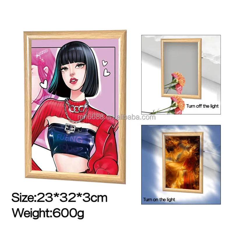 Customizable LED Acrylic Decor Paintings with Backlight Frames for Living Room Customizable Decorative Art No reviews yet