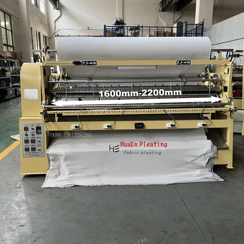 HuaEn Pleating DIK PLISE machine ZJ-416 crystal plisse for scarf dress skirt