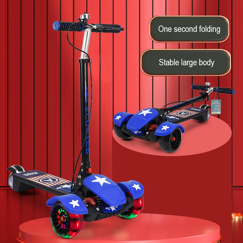 Cheap price kids scooter 3 wheel Pu Flashing outdoor Scooter For Kids scooter for kids children