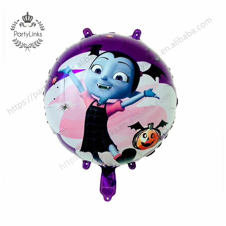 Vampire Girl Balloons Vampirina Aluminium Foil Balloon Decor Kids Party Supplies Halloween Balloons
