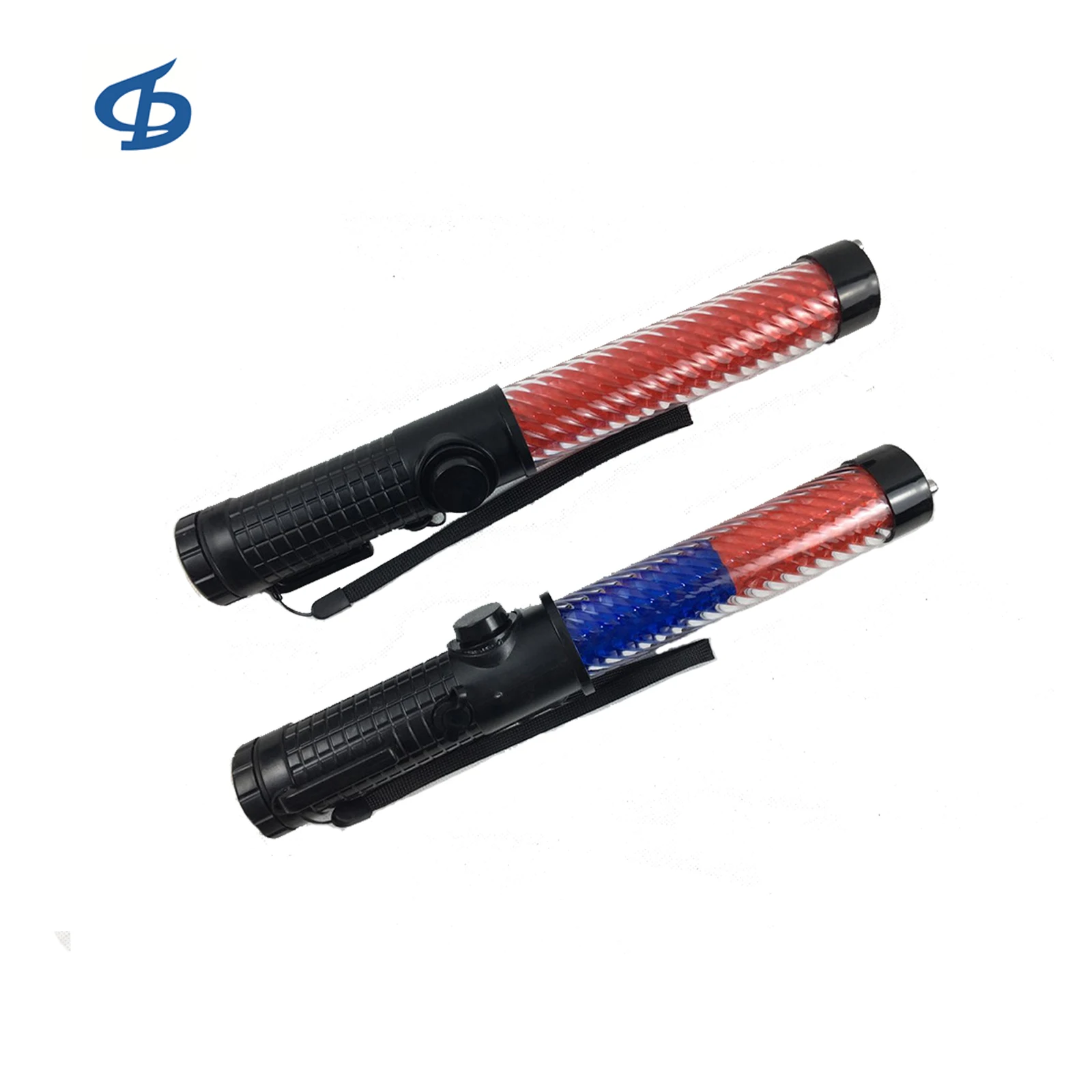 
3 Flashing modes Traffic Safety Baton Light Multi-Function LED Signal Wand with Wrist Strap Lanyard Orange 