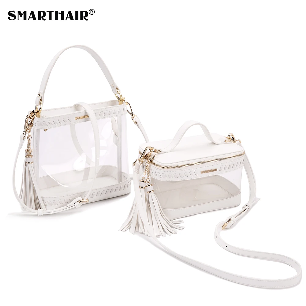 
SMARTHAIR Custom Fashion Clear Small Jelly Transparent TPU Tote Handbag Satchel Woman 