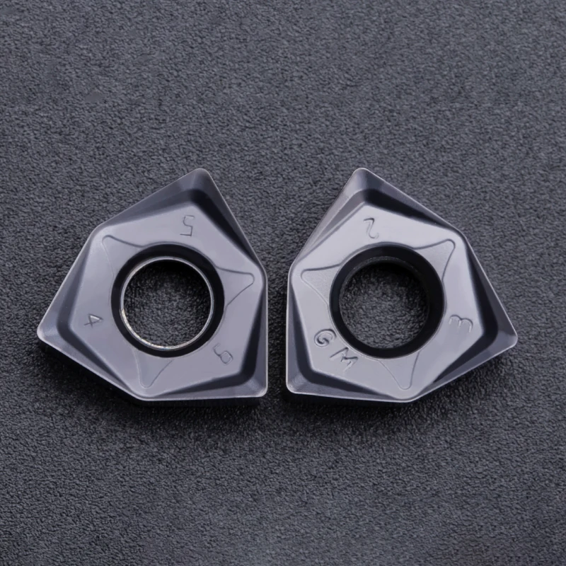 Zhuzhou OEM Heavy cutting fast feed milling blade WNMU080608 EN-JGM double sided six tip stainless steel special