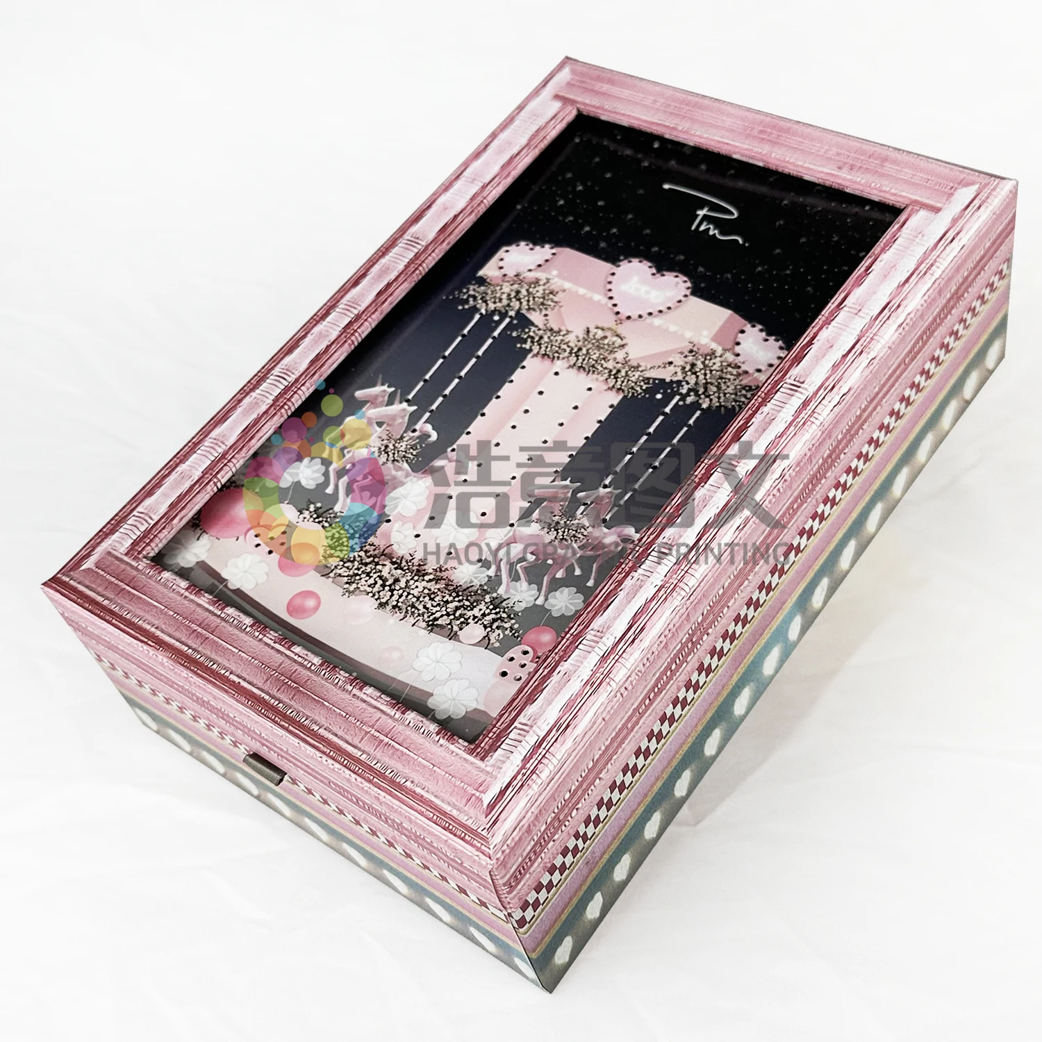 Unique pinky cute style wholesale magical fancy durable degreedable for perfume gife cosmetic costom logo design packing boxes