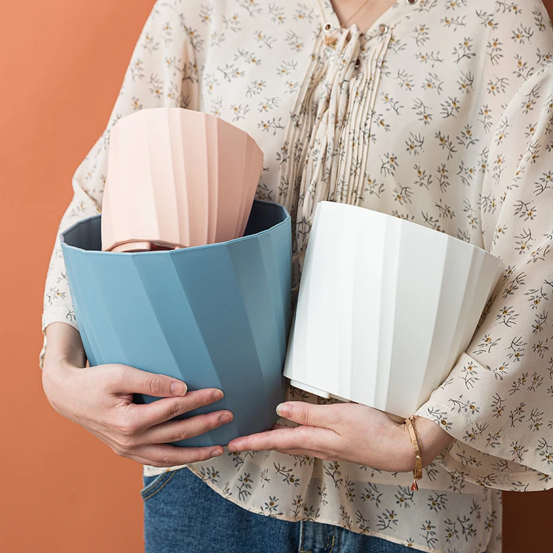 RUIPU (YD--L) Flower Pots For Plants Gardening Plastic Pots Nordic Simplicity Spiral Indoor Nursery Plant Pot Garden Planter