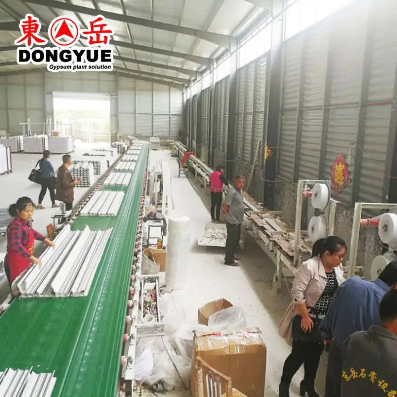 
plaster decorative cornice plant/gypsum cornice production equipment 