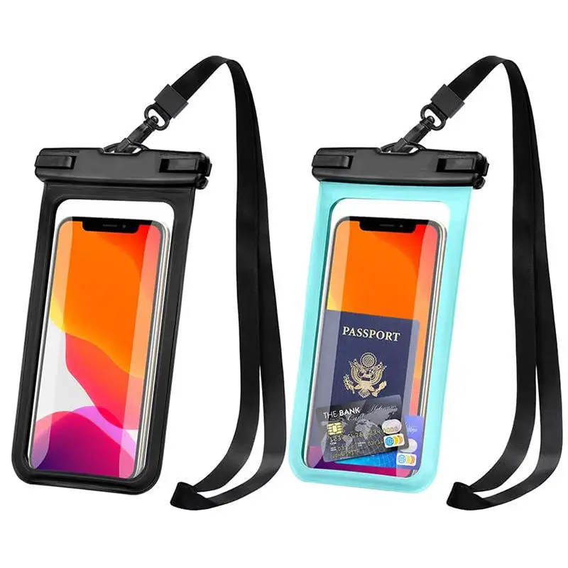 Waterproof Smartphone Bag PVC TPU ABS Mobile Phone Pouch   IPX8 Water Proof Phone Cases