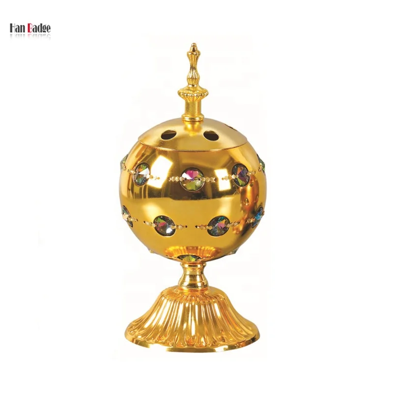 Средневосточный Металл благовония Bakhoor со стразами